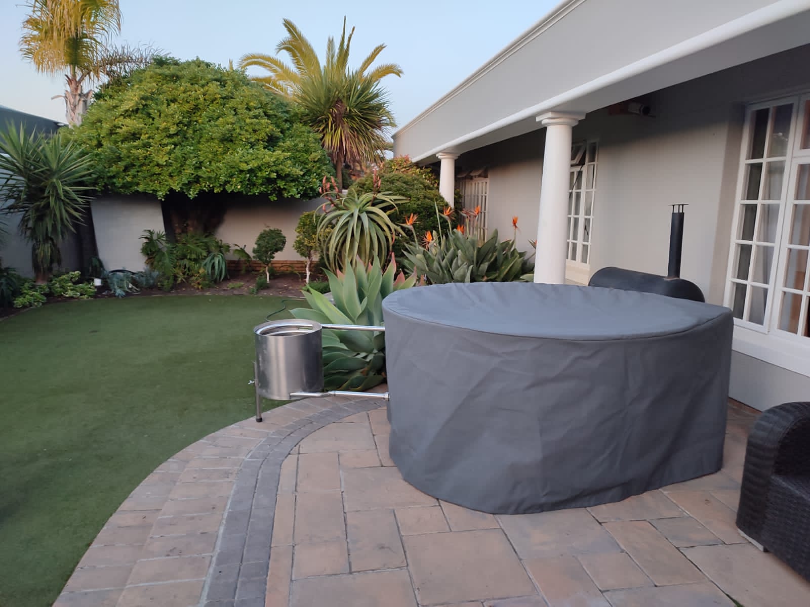 Tickle Tub with Ripstop long canvas cover