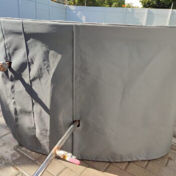 Tickle Tub with Ripstop long canvas cover