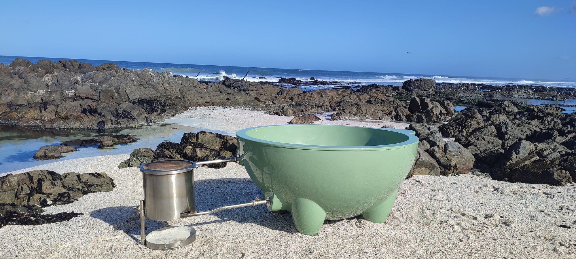 Tickle Tub Hot Tub on Beach