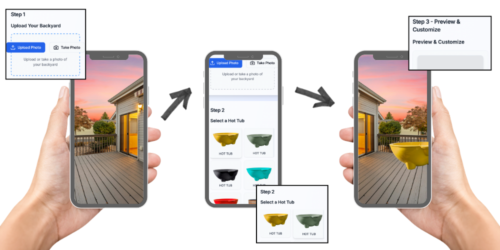 Virtual Backyard Hot Tub Designer