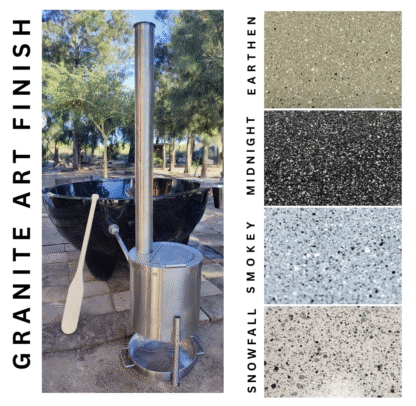 The Granite - Wood Fire Fibreglass Hot Tub